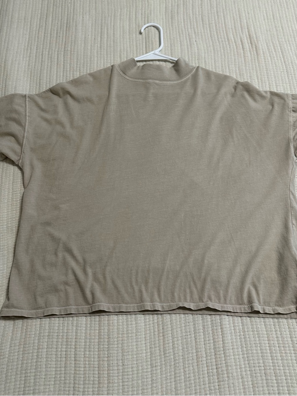 Women’s We The Free Short Sleeve Tee High Collar Taupe Small